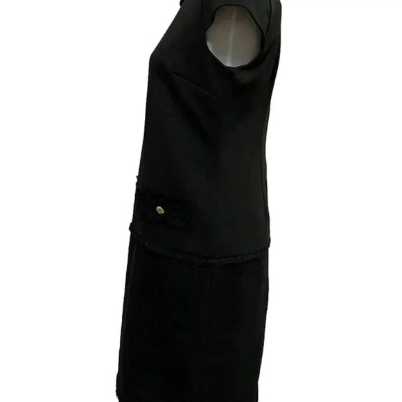 NEW Karl Lagerfeld Paris Ongoing Little Black Tweed Dress Sz 4 - Picture 6 of 10